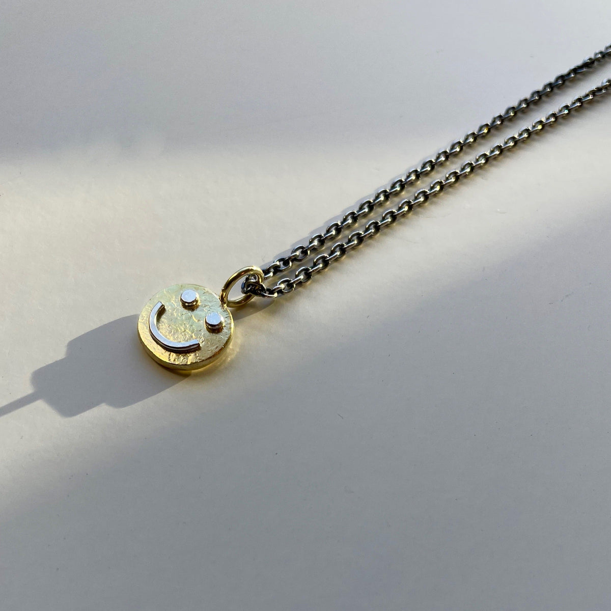 18k Gold Tiny Happy Face – Sierra Keylin