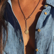 Medallion Lariat ~14k, Adjustable