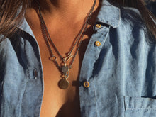 Medallion Lariat ~14k, Adjustable