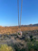 Green Tourmaline Medallion Necklace