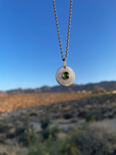 Green Tourmaline Medallion Necklace