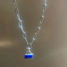 Lapis + Handmade Chain Necklace