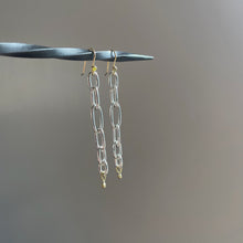 Handmade Chain Earrings Mixed Metal