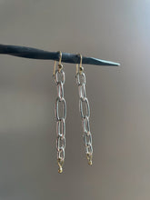 Handmade Chain Earrings Mixed Metal