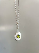 Medallion Necklace Green Tourmaline