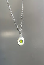 Medallion Necklace Green Tourmaline