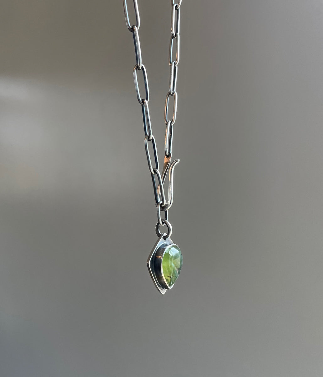 Green Opal Pendant + Handmade Chain – Sierra Keylin