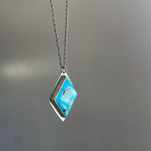 Turquoise Diamond Pendant
