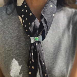 Bow Tie Bandana Slide - Variscite