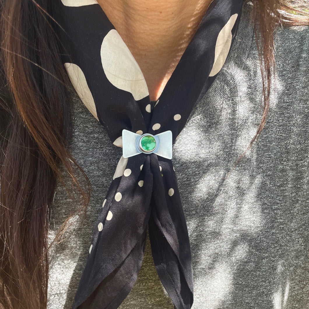 Bow Tie Bandana Slide - Variscite