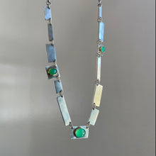 Tablets Collar Necklace Chrysoprase 18k