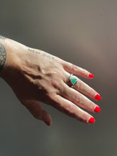 Chrysoprase Triangle Wrap Ring