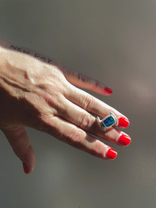 Azurite Malachite Wrap Ring