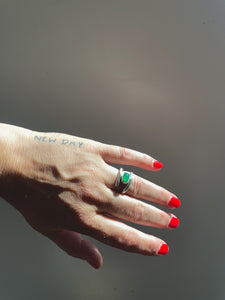 Gem Chrysoprase Wrap Ring
