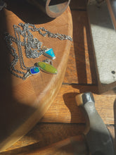 Azurite Malachite Pendant + 18k bail