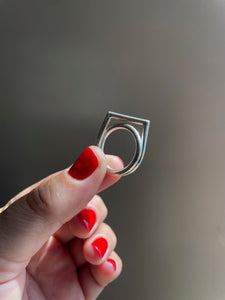 Silver Monument Ring