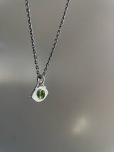 Green Tourmaline Eye Necklace