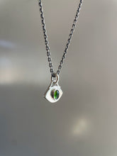 Green Tourmaline Eye Necklace