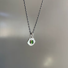 Green Tourmaline Eye Necklace