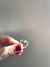 Green Tourmaline Eye Ring
