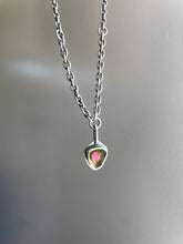Watermelon Tourmaline Slice Necklace