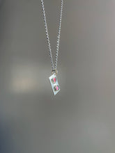 Watermelon Tourmaline Hourglass Necklace