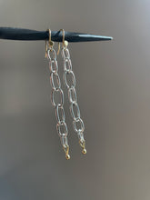 Handmade Chain Earrings Mixed Metal