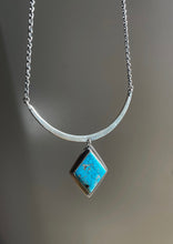 Turquoise Diamond Contour Necklace