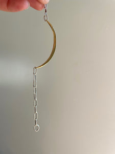 18k Contour Bracelet Handmade Silver Chain