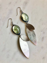 Prehnite Leaf Earrings