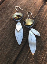 Prehnite Leaf Earrings