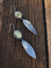 Prehnite Leaf Earrings