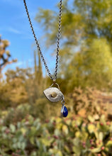 Lapis Crying Eye Necklace
