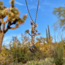 Golden Eye Lariat Necklace