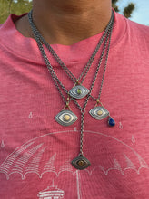 Vesuvianite Golden Tear Eye Necklace