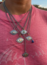 Lapis Teardrop Eye Necklace