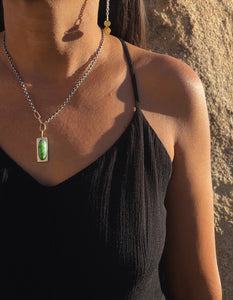 SALE Green Turquoise Portal Necklace
