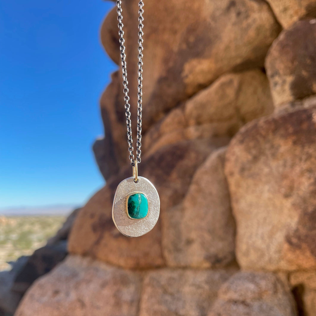 Gem Silica Medallion Pendant