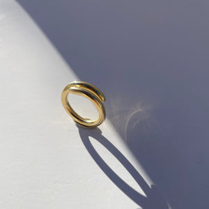 18k Gold Coil Ring