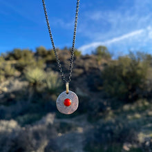 Coral Medallion Necklace
